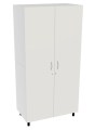 Opbergkast 2 deuren B100 x D55 x H200 cm Wit Tangara Groothandel voor Kinderopvang inrichting